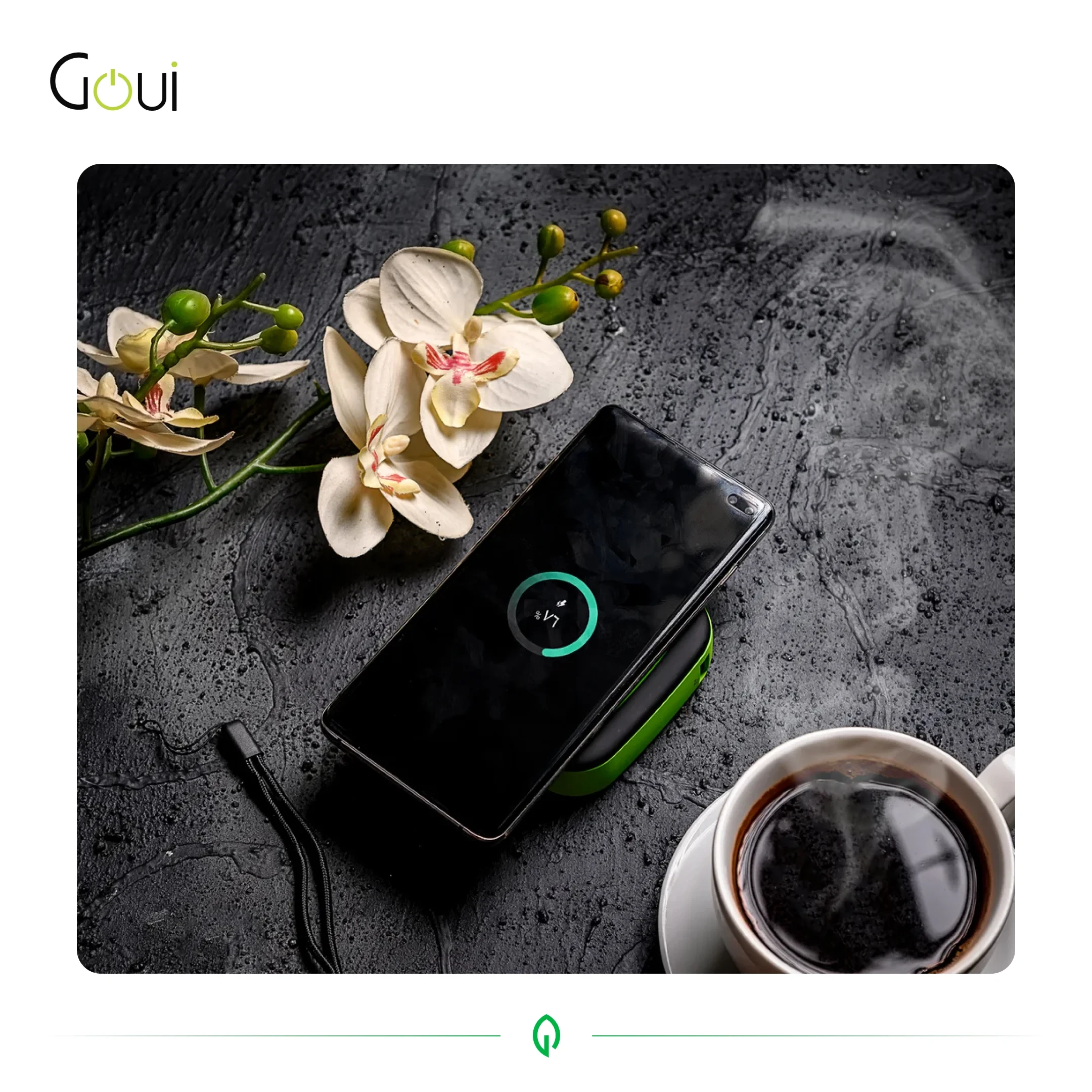 Goui Cube Powerbank Sans Fil 10000 mAh Qi